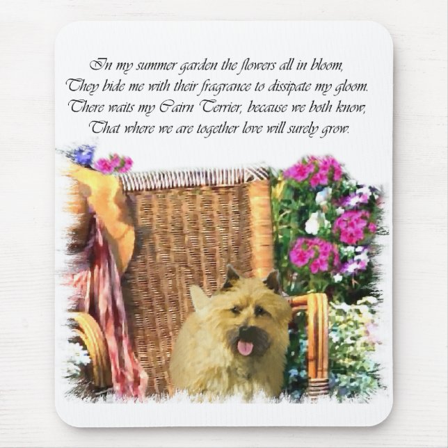 Alfombrilla De Ratón Regalos de arte de Cairn Terrier (Frente)