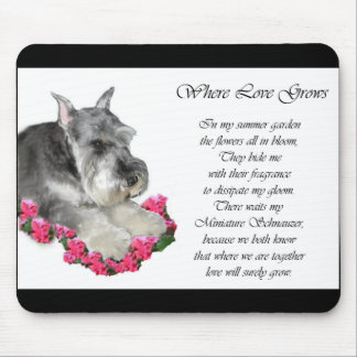 Alfombrilla De Ratón Regalos de arte de Schnauzer en miniatura