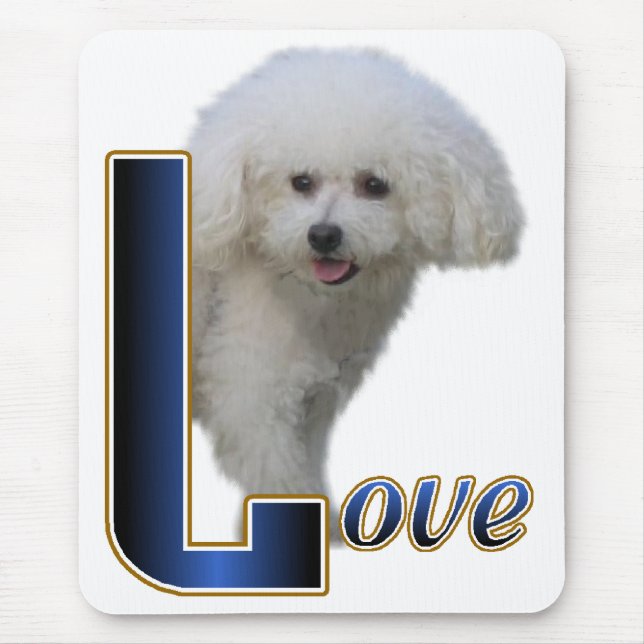 Alfombrilla De Ratón Regalos de Bichon Frise (Frente)