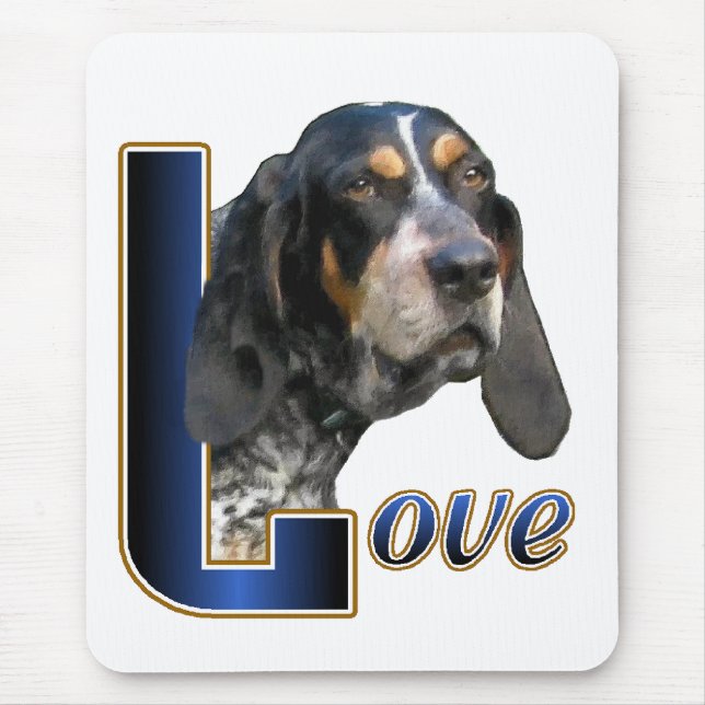 Alfombrilla De Ratón Regalos de Bluetick Coonhound (Frente)