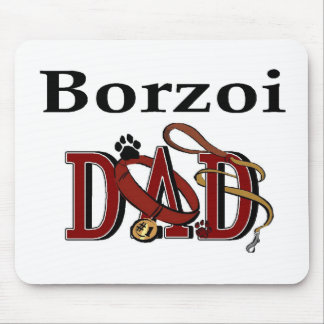 Alfombrilla De Ratón Regalos de Borzoi Dad