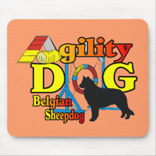 Alfombrilla De Ratón Regalos de Camisetas de Agility de Sheepdog belga