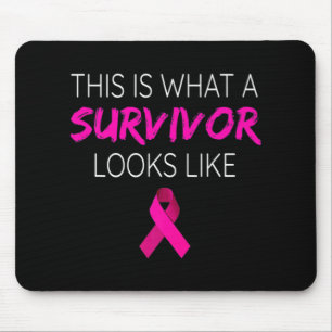 Alfombrilla De Ratón Regalos de Cinta Rosa-Sobreviviente de Conciencia