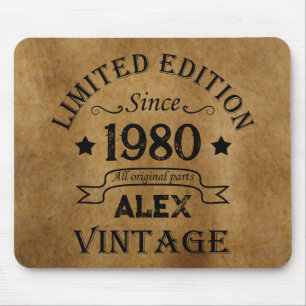 Alfombrilla De Ratón Regalos de cumpleaños vintage personalizados