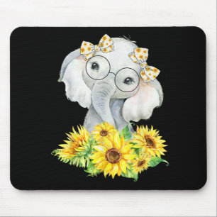Alfombrilla De Ratón Regalos de girasol para elefantes