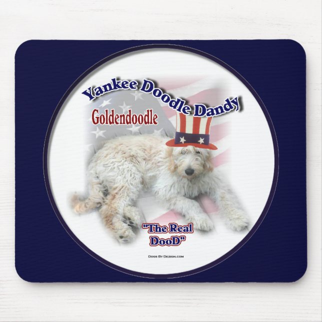 Alfombrilla De Ratón Regalos de Goldendoodle (Frente)