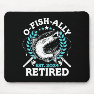 Alfombrilla De Ratón Regalos de Jubilación de Pesca 2024 O-fish-ally Re