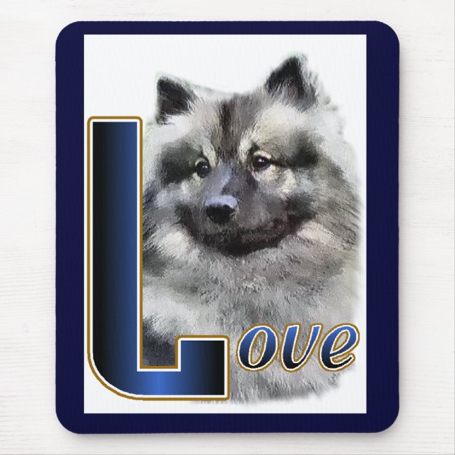 Alfombrilla De Ratón Regalos de Keeshond (Frente)