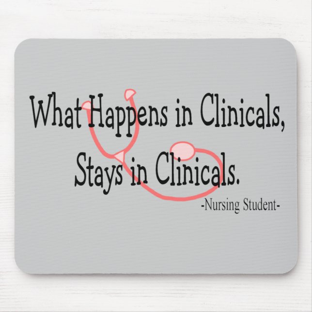 Alfombrilla De Ratón Regalos de la enfermera de estudiante (Frente)