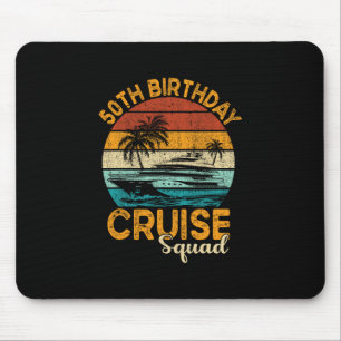 Alfombrilla De Ratón Regalos de la escuadra del crucero de cumpleaños n