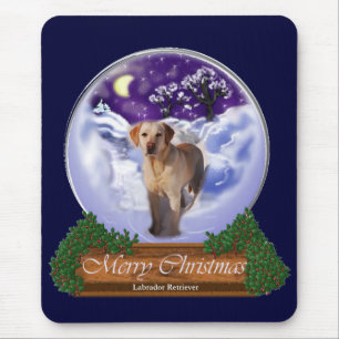 Alfombrilla De Ratón Regalos de Labrador Recuperador de Navidades