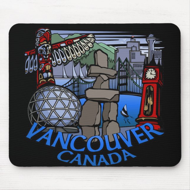 Alfombrilla De Ratón Regalos de Mousepad Vancouver del recuerdo de (Frente)