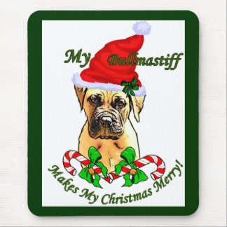 Alfombrilla De Ratón Regalos de Navidades Bullmastiff