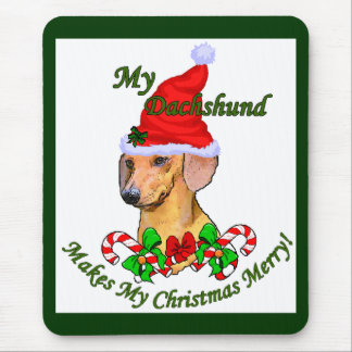 Alfombrilla De Ratón Regalos de Navidades de Dachshund