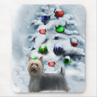 Alfombrilla De Ratón Regalos de Navidades de Silky Terrier