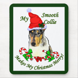 Alfombrilla De Ratón Regalos de Navidades de Smooth Collie