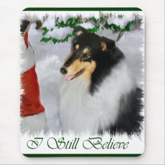 Alfombrilla De Ratón Regalos de Navidades de Tri-Color Rough Collie