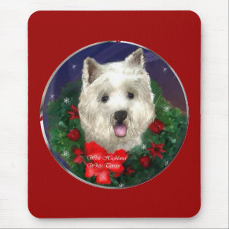 Alfombrilla De Ratón Regalos de Navidades de West Highland White Terrie