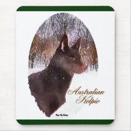 Alfombrilla De Ratón Regalos de Navidades Kelpie australianos