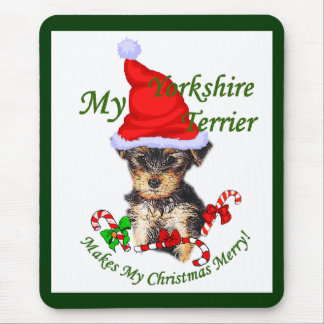 Alfombrilla De Ratón Regalos de Navidades Terrier de Yorkshire