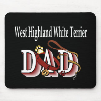 Alfombrilla De Ratón Regalos de papá de White Terrier de West Highland