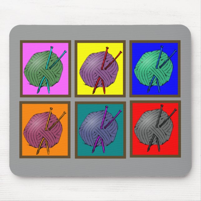 Alfombrilla De Ratón Regalos de Popart que hacen punto (Frente)