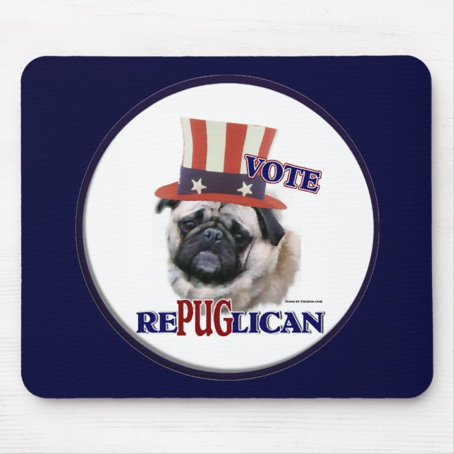 Alfombrilla De Ratón Regalos de Pug Lovers (Frente)