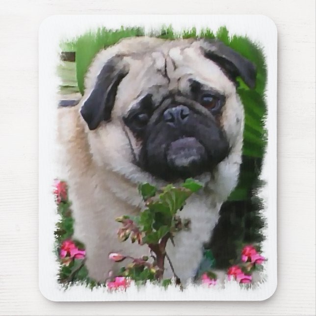 Alfombrilla De Ratón Regalos de Pug Lovers (Frente)