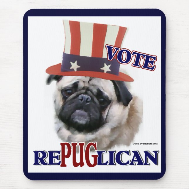 Alfombrilla De Ratón Regalos de Pug Lovers (Frente)