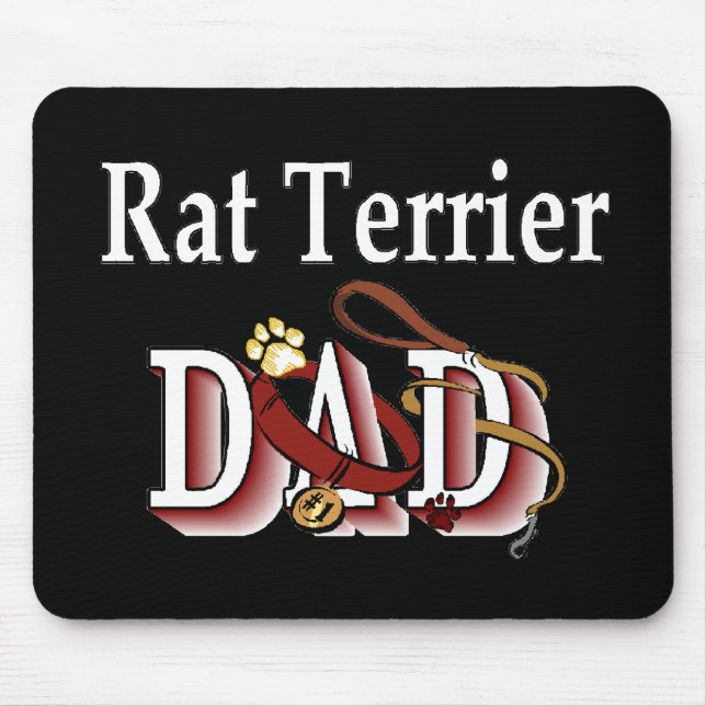 Alfombrilla De Ratón Regalos de Rat Terrier Dad (Frente)