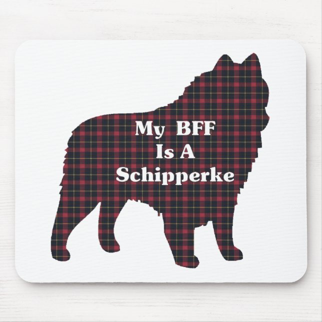 Alfombrilla De Ratón Regalos de Schipperke BFF (Frente)