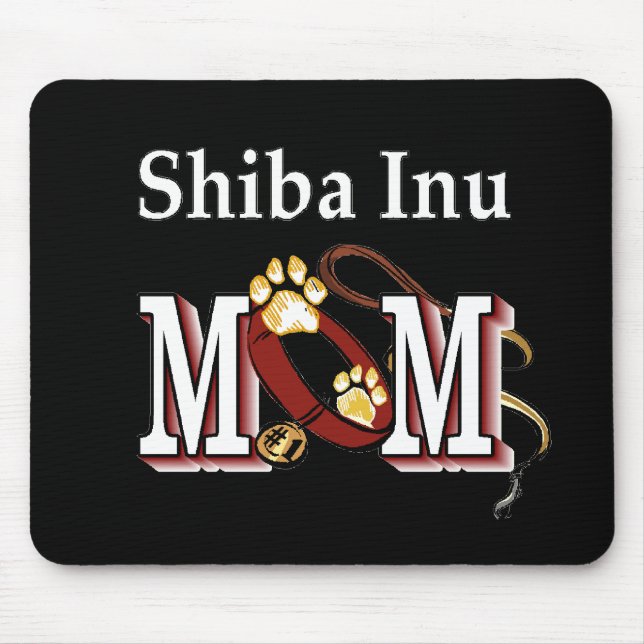 Alfombrilla De Ratón Regalos de Shiba Inu MOM (Frente)