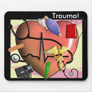 Alfombrilla De Ratón Regalos del arte de la enfermera del trauma