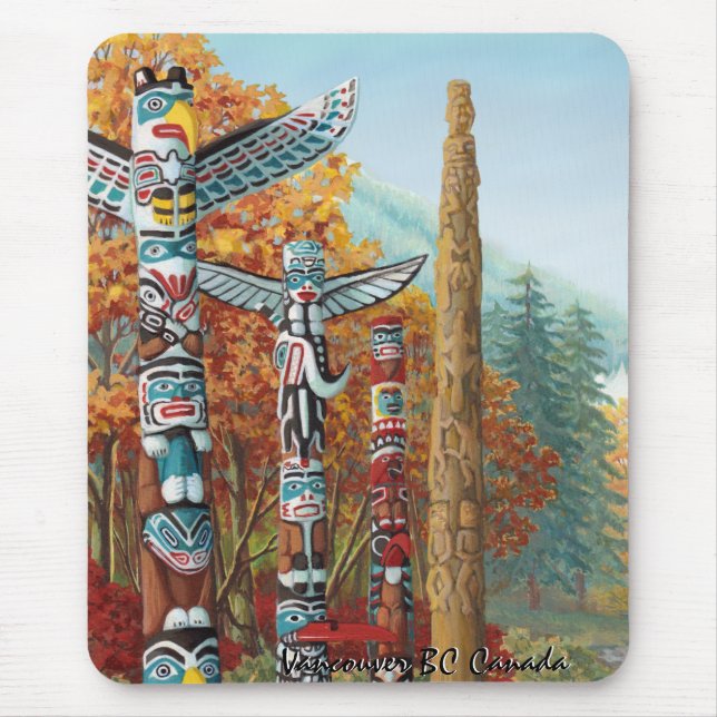 Alfombrilla De Ratón Regalos del arte de Vancouver del recuerdo de (Frente)