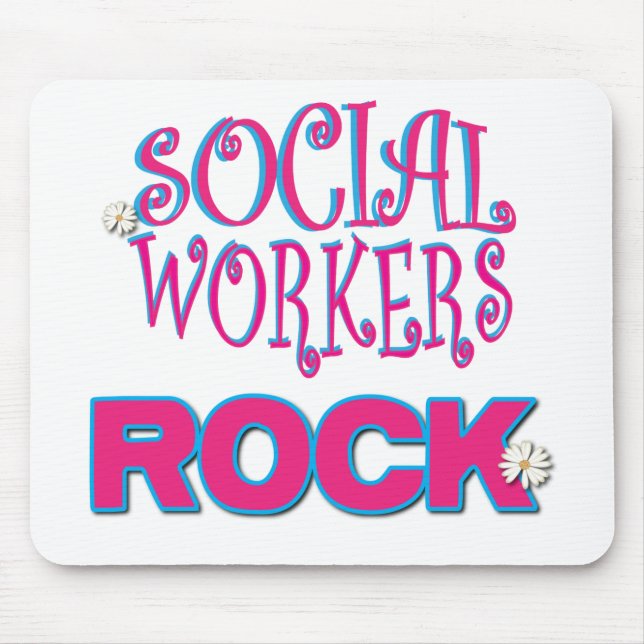Alfombrilla De Ratón Regalos del asistente social (Frente)