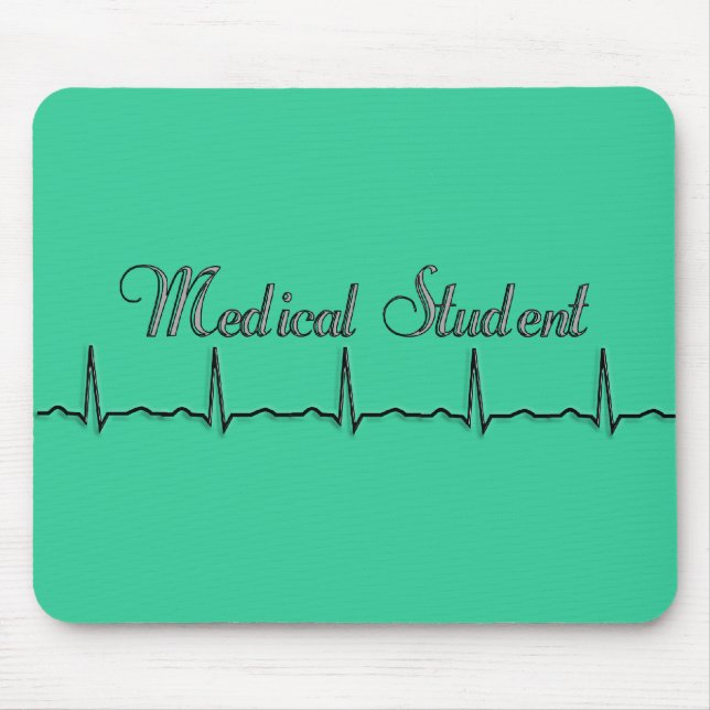 Alfombrilla De Ratón Regalos del diseño del estudiante de medicina QRS (Frente)