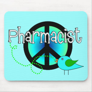 Alfombrilla De Ratón Regalos del farmacéutico---Diseño del signo de l