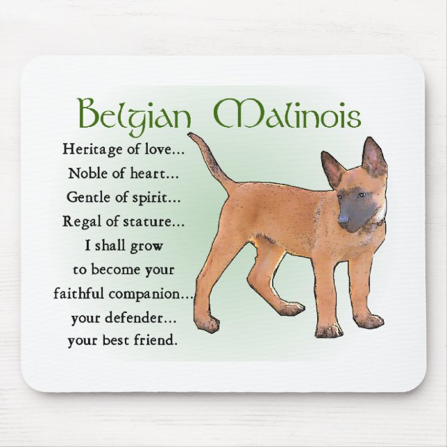 Alfombrilla De Ratón Regalos del Malinois Belga (Frente)