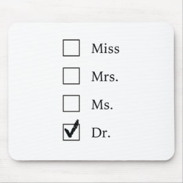 Alfombrilla De Ratón Regalos del PhD para las mujeres