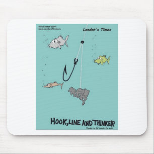 Alfombrilla De Ratón Regalos Divertidos Camisetas y Tarjetas Hook Line