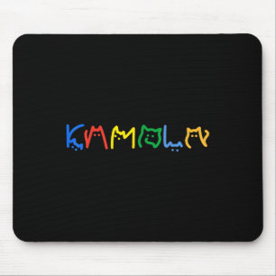 Alfombrilla De Ratón Regalos Divertidos Letras de Gato Kamala Positivos