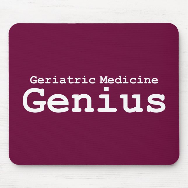 Alfombrilla De Ratón Regalos geriátricos del genio de la medicina (Frente)