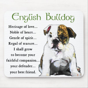 Alfombrilla De Ratón Regalos ingleses del bulldog