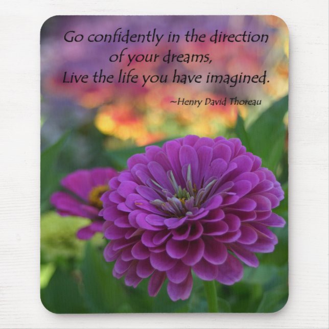 Alfombrilla De Ratón Regalos inspiradores de la flor de los mousepads (Frente)