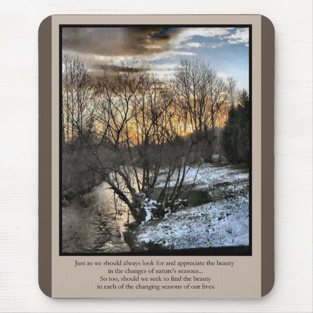 Alfombrilla De Ratón Regalos inspiradores: Temporadas de nuestras vidas (Frente)