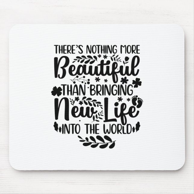 Alfombrilla De Ratón Regalos para comadronas | Partera Maternidad Nacim (Frente)