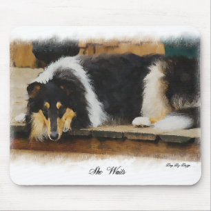 Alfombrilla De Ratón Regalos Tri-Color Rough Collie