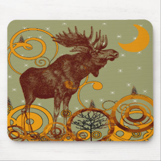 Alfombrilla De Ratón Regalos Vintage Moose