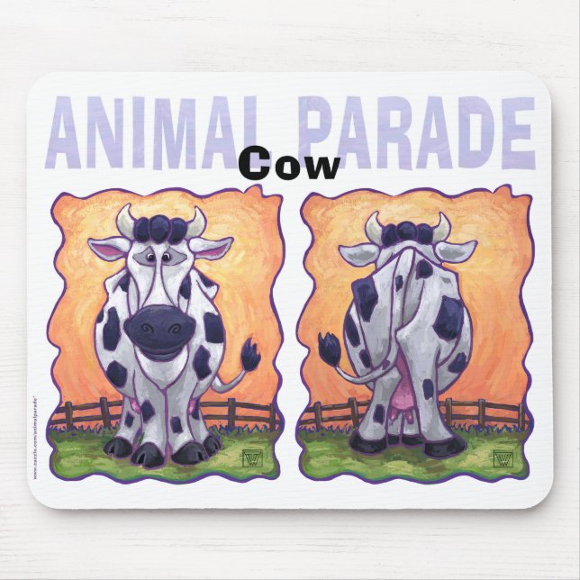 Alfombrilla De Ratón Regalos y accesorios para vacas (Frente)