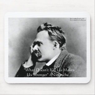 Alfombrilla De Ratón Regalos y camisetas de la cita de Nietzsche "No ma